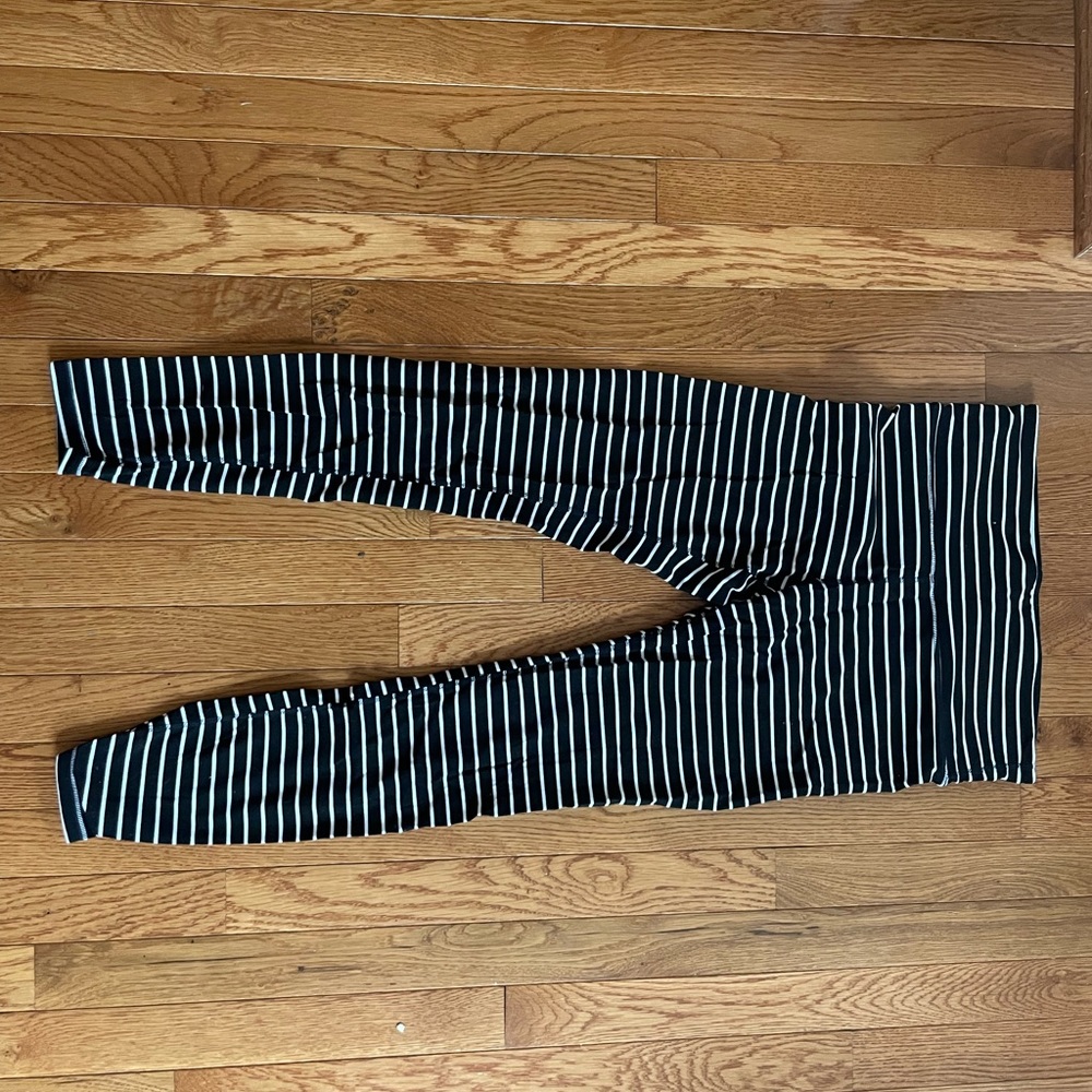 Athleta Medium Tall Striped Leggings